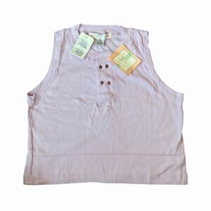 NWT Deadstock 90s I.V.Y Sleeveless Purple Crop Top Women’s Size S